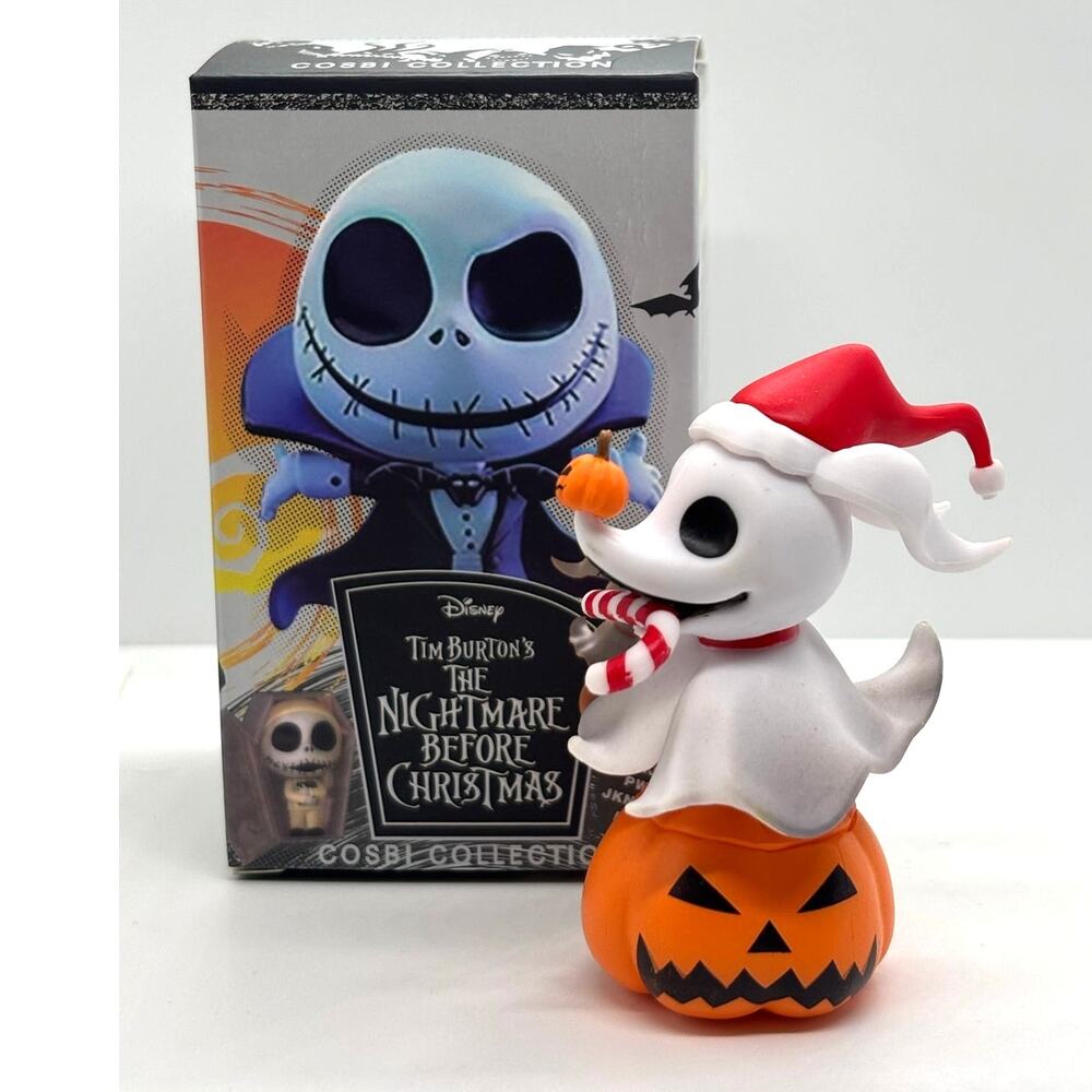 Disney x Cosbi Nightmare Before Christmas Zero on a Pumpkin Figurine
